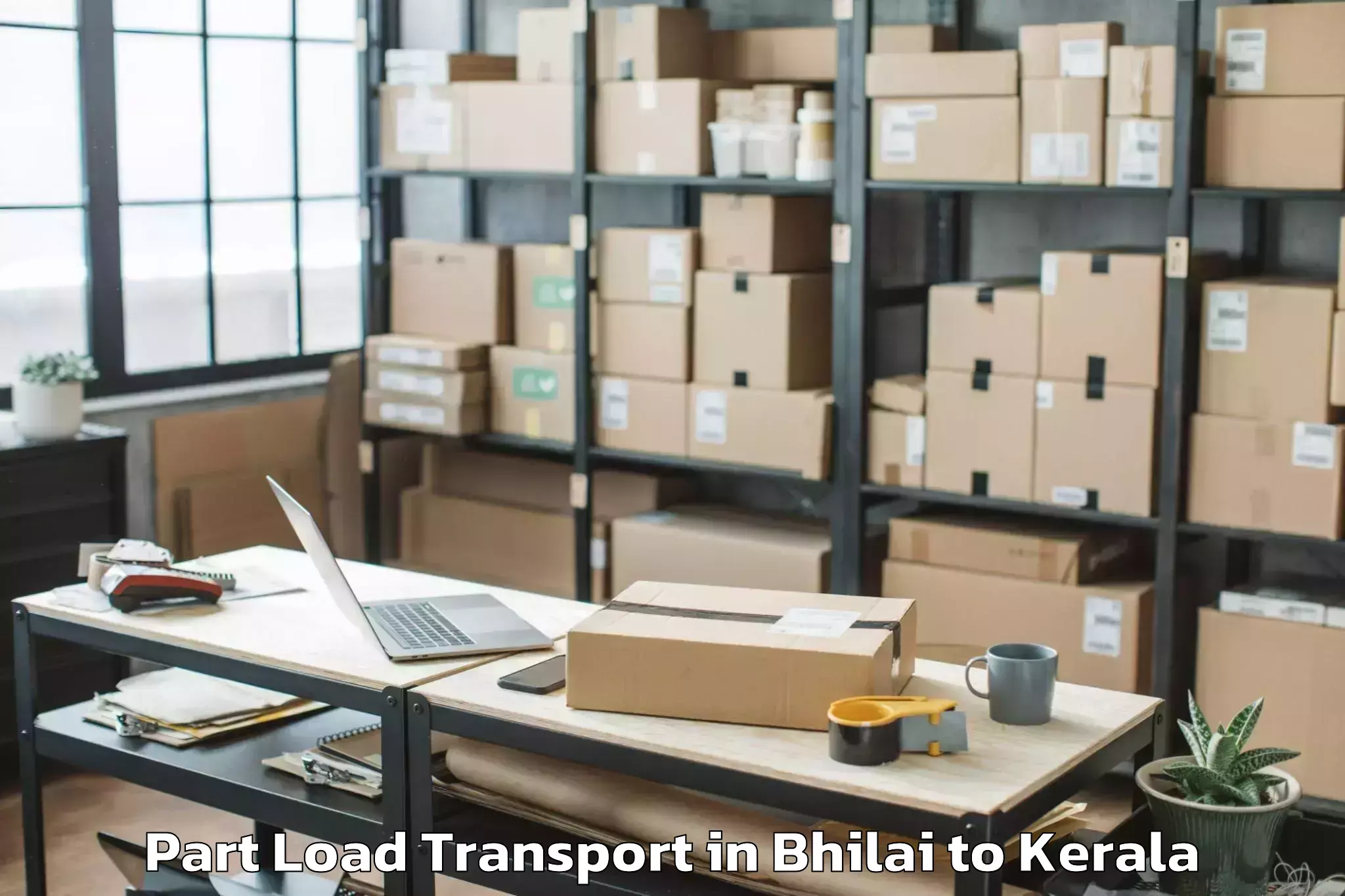 Book Bhilai to Vadakkencherry Part Load Transport Online